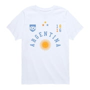 Instant Message - Argentina Soccer Jersey - Youth Boys Short Sleeve Graphic T-Shirt