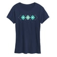 thumbnail image 1 of Instant Message - Argyle Hearts - Women's Short Sleeve Graphic T-Shirt, 1 of 6
