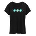 thumbnail image 1 of Instant Message - Argyle Hearts - Women's Short Sleeve Graphic T-Shirt, 1 of 6