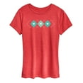 thumbnail image 1 of Instant Message - Argyle Hearts - Women's Short Sleeve Graphic T-Shirt, 1 of 6