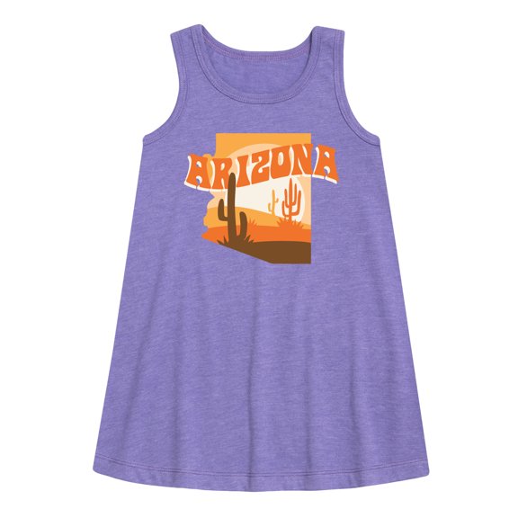 Instant Message - Arizona Desert - Toddler & Youth Girls A-line Dress