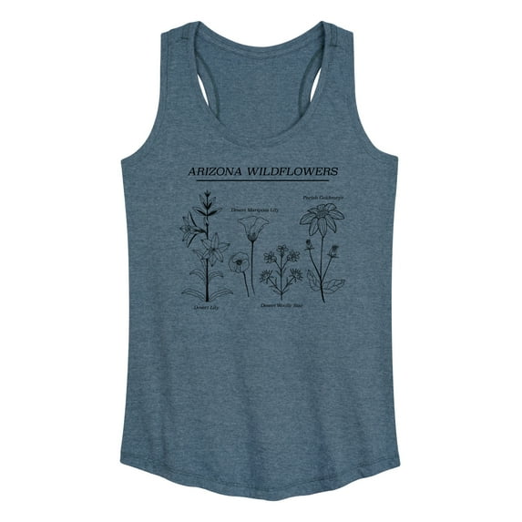 Instant Message - Arizona Wildflowers - Women's Racerback Tank Top