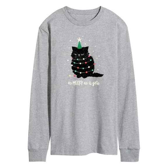 Instant Message - As Merry As It Gets - Men's Long Sleeve Graphic T-Shirt