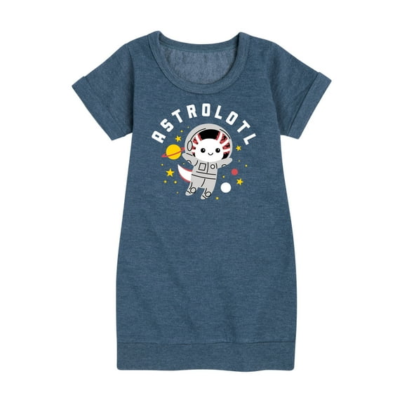 Instant Message - Astrolotl - Toddler And Youth Girls Fleece Dress