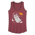 thumbnail image 1 of Instant Message - Astronaut Cat - Women's Racerback Tank Top, 1 of 6