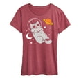 thumbnail image 1 of Instant Message - Astronaut Cat - Women's Short Sleeve Graphic T-Shirt, 1 of 6