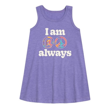 Instant Message - At Peace Always  - Toddler & Youth Girls A-line Dress