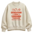 thumbnail image 1 of Instant Message - Athletes Today Oversized Fleece Crew Sweatshirt, 1 of 4