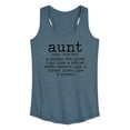 thumbnail image 1 of Instant Message - Aunt Defintion - Women's Racerback Tank Top, 1 of 6