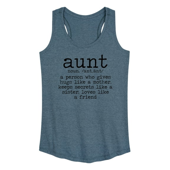 Instant Message - Aunt Defintion - Women's Racerback Tank Top