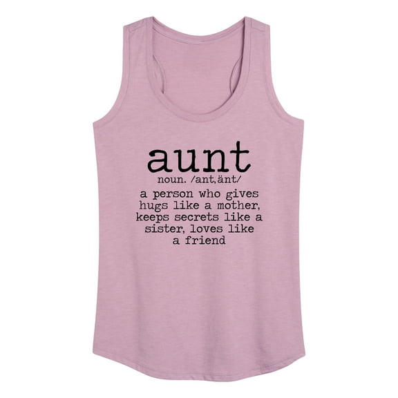 Instant Message - Aunt Defintion - Women's Racerback Tank Top