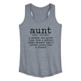 thumbnail image 1 of Instant Message - Aunt Defintion - Women's Racerback Tank Top, 1 of 6