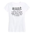 thumbnail image 1 of Instant Message - Aunt Defintion - Women's Short Sleeve Graphic T-Shirt, 1 of 6