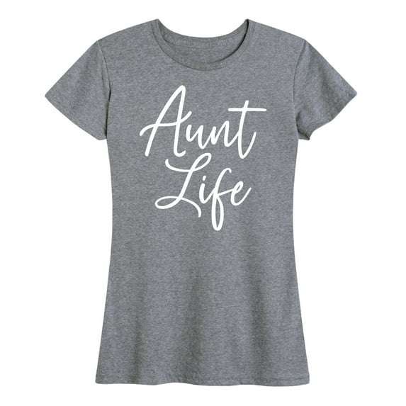 Instant Message - Aunt Life Script - Women's Short Sleeve Graphic T-Shirt