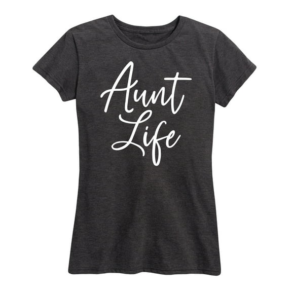 Instant Message - Aunt Life Script - Women's Short Sleeve Graphic T-Shirt
