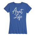 thumbnail image 1 of Instant Message - Aunt Life Script - Women's Short Sleeve Graphic T-Shirt, 1 of 5