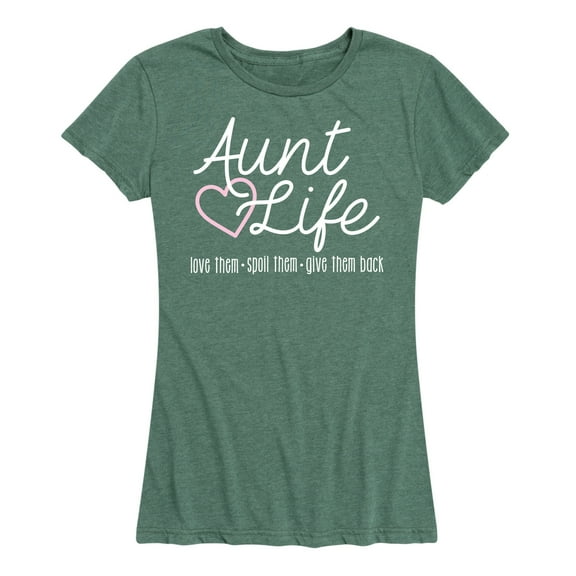 Instant Message - Aunt Life - Women's Short Sleeve Graphic T-Shirt