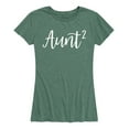thumbnail image 1 of Instant Message - Aunt Squared - Women's Short Sleeve Graphic T-Shirt, 1 of 5