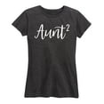 thumbnail image 1 of Instant Message - Aunt Squared - Women's Short Sleeve Graphic T-Shirt, 1 of 5