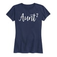 thumbnail image 1 of Instant Message - Aunt Squared - Women's Short Sleeve Graphic T-Shirt, 1 of 5