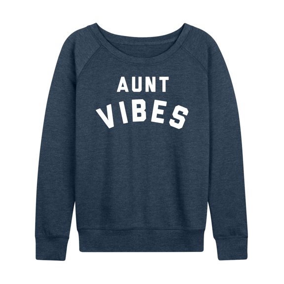 Instant Message - Aunt Vibes - Women's Lightweight French Terry Long Sleeve Shirt