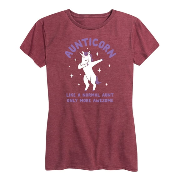 Instant Message - Aunticorn - Women's Short Sleeve Graphic T-Shirt