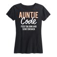 thumbnail image 1 of Instant Message - Auntie Code - Women's Short Sleeve Graphic T-Shirt, 1 of 5