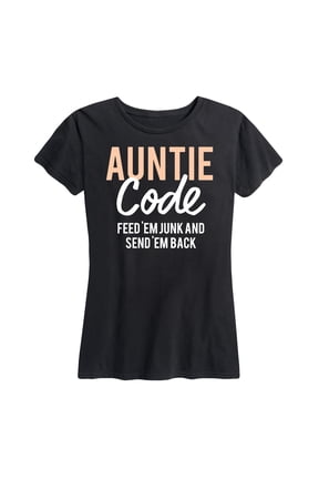 - Auntie Code Short Sleeve Graphic T-Shirt