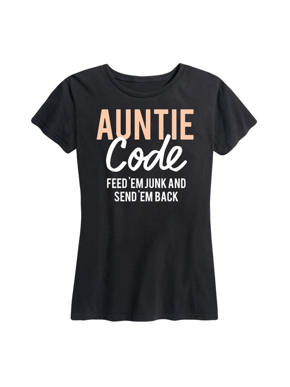 - Auntie Code Women's Short Sleeve Graphic T-Shirt