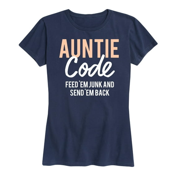 Instant Message - Auntie Code - Women's Short Sleeve Graphic T-Shirt