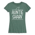thumbnail image 1 of Instant Message - Auntie Shark - Women's Short Sleeve Graphic T-Shirt, 1 of 6