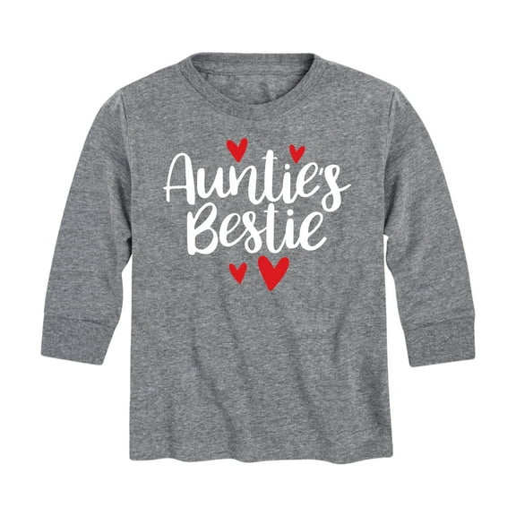 Instant Message - Aunties Bestie - Toddler And Youth Long Sleeve Graphic T-Shirt