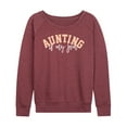 thumbnail image 1 of Instant Message - Aunting Is My Jam - Women's Lightweight French Terry Long Sleeve Shirt, 1 of 6