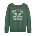 thumbnail image 1 of Instant Message - Auntitude - Women's Lightweight French Terry Long Sleeve Shirt, 1 of 6