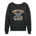 thumbnail image 1 of Instant Message - Auntitude - Women's Lightweight French Terry Long Sleeve Shirt, 1 of 6