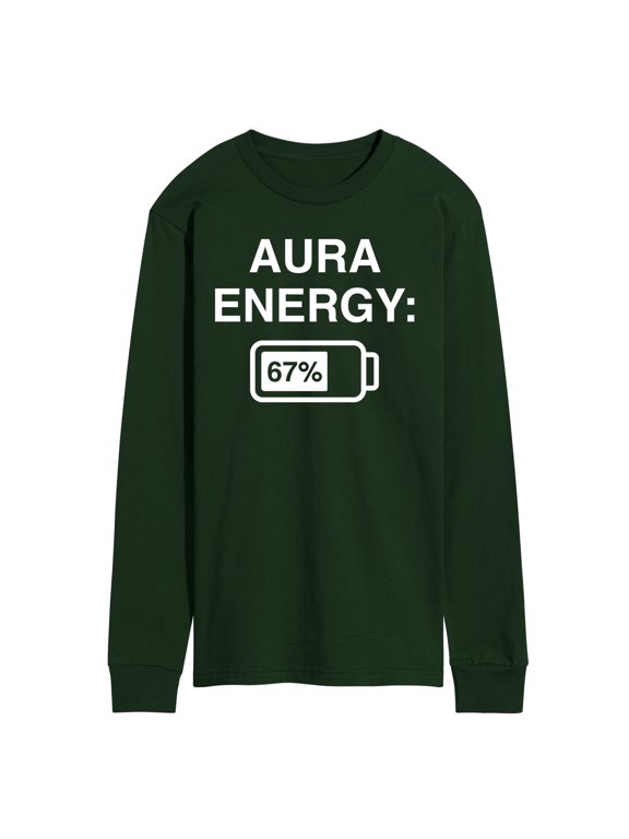 - Aura Energy 67 Men's Long Sleeve Graphic T-Shirt