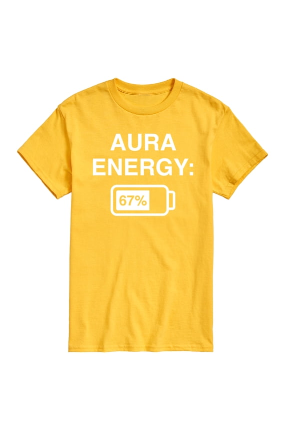 - Aura Energy 67 - Men's Short Sleeve Graphic T-Shirt