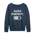 thumbnail image 1 of Instant Message - Aura Energy 67 - Women's French Terry Long Sleeve Pullover, 1 of 5