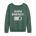 thumbnail image 1 of Instant Message - Aura Energy 67 - Women's French Terry Long Sleeve Pullover, 1 of 5