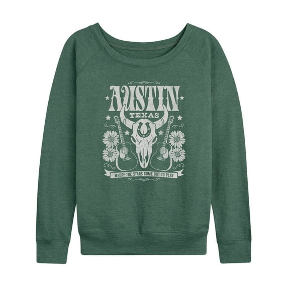 Instant Message - Austin, Texas - Women's Lightweight French Terry Long Sleeve Shirt