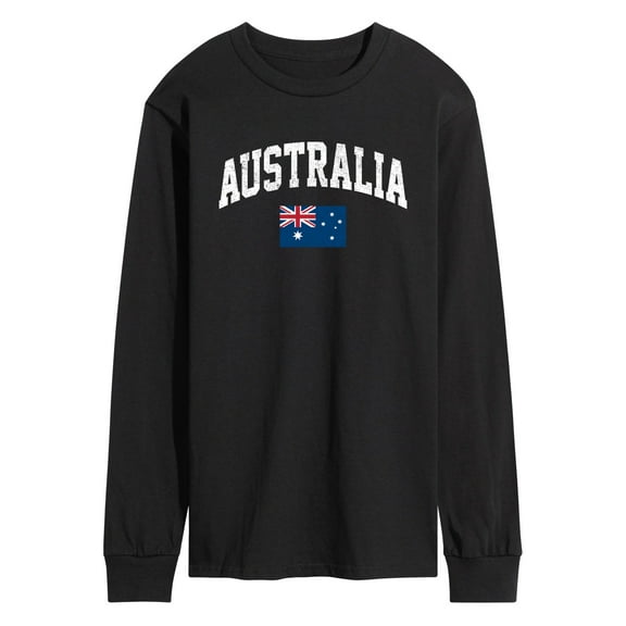 Instant Message - Australia Flag - Men's Long Sleeve T-Shirt