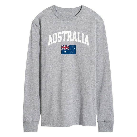Instant Message - Australia Flag - Men's Long Sleeve T-Shirt