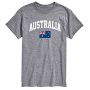 Instant Message - Australia Flag Men's Short Sleeve Graphic T-Shirt