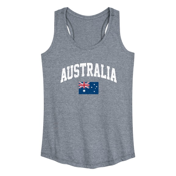Instant Message - Australia Flag - Women's Racerback Tank Top