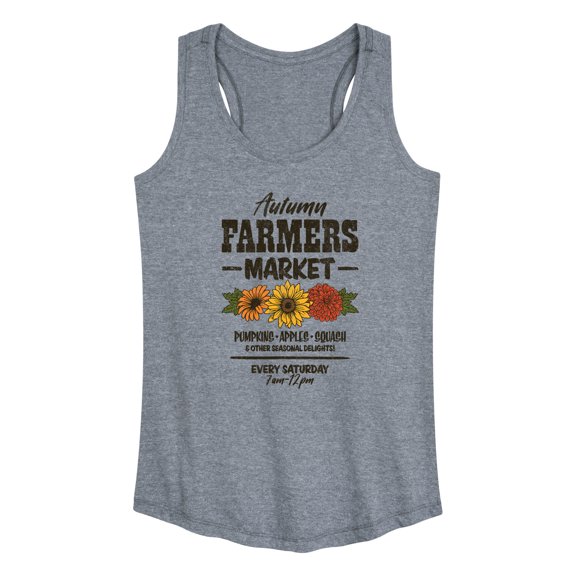 Instant Message - Autumn Farmers Market - Women's Racerback Tank Top