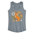 thumbnail image 1 of Instant Message - Autumn Fox & Flowers - Women's Racerback Tank Top, 1 of 6
