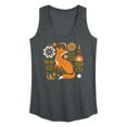 thumbnail image 1 of Instant Message - Autumn Fox & Flowers - Women's Racerback Tank Top, 1 of 6