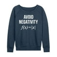 thumbnail image 1 of Instant Message - Avoid Negativity - Women's Lightweight French Terry Long Sleeve Shirt, 1 of 6