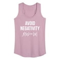 thumbnail image 1 of Instant Message - Avoid Negativity - Women's Racerback Tank Top, 1 of 6