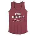 thumbnail image 1 of Instant Message - Avoid Negativity - Women's Racerback Tank Top, 1 of 6
